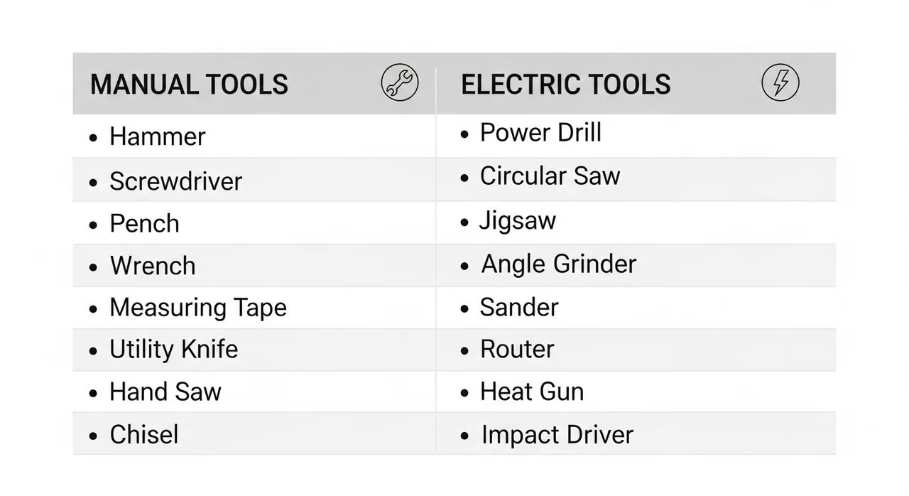 어떤 공구를 빌릴 수 있나요? 대여 가능 품목 안내