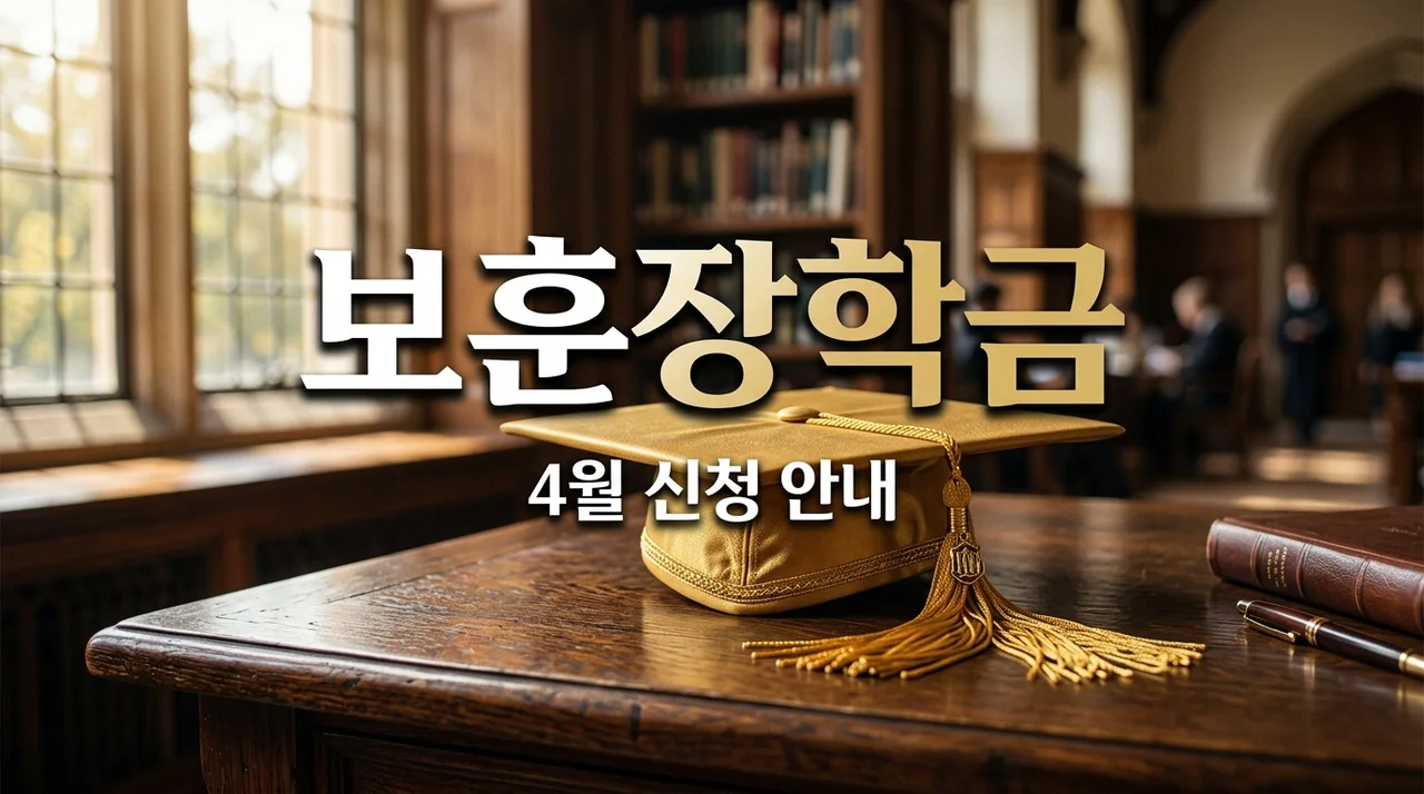 국가유공자 본인 배우자 가족 4월 장학금 신청 기간 및 방법 총정리