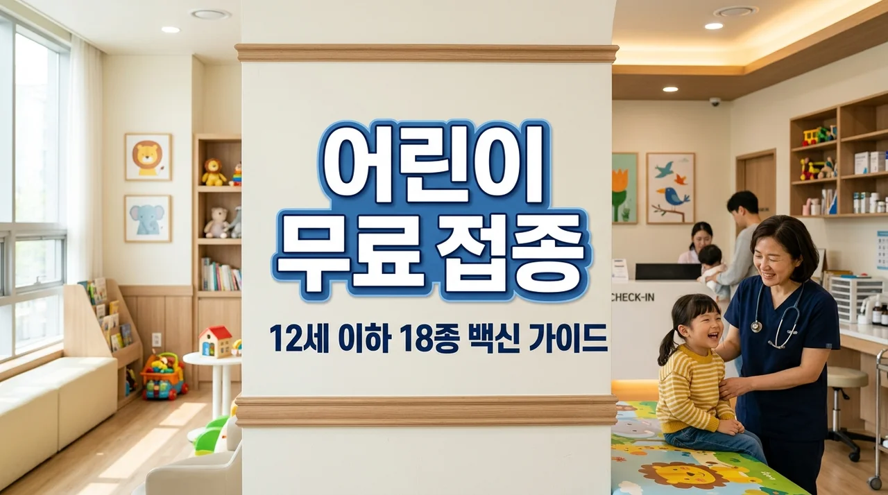 어린이 무료 예방 접종 12세 이하 혜택과 18종 백신 종류 총정리