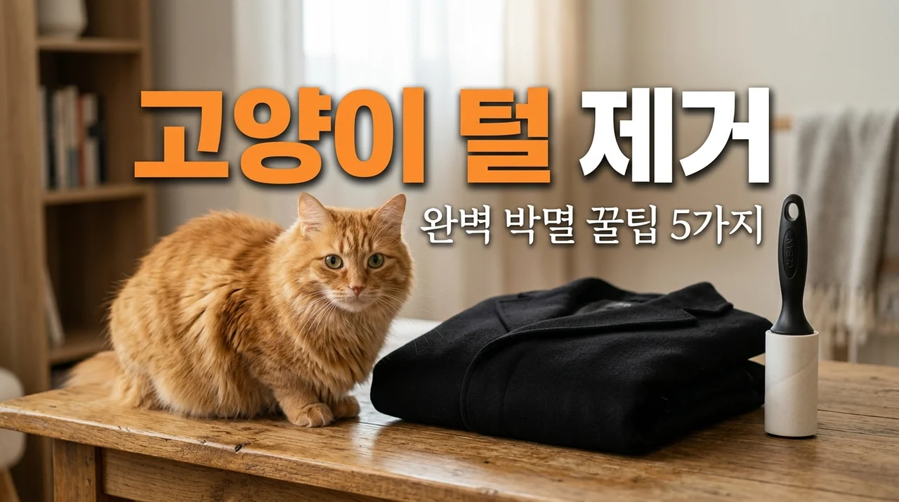 고양이 털 제거 꿀팁 BEST 5: 옷부터 집안 청소까지 완벽 해결법