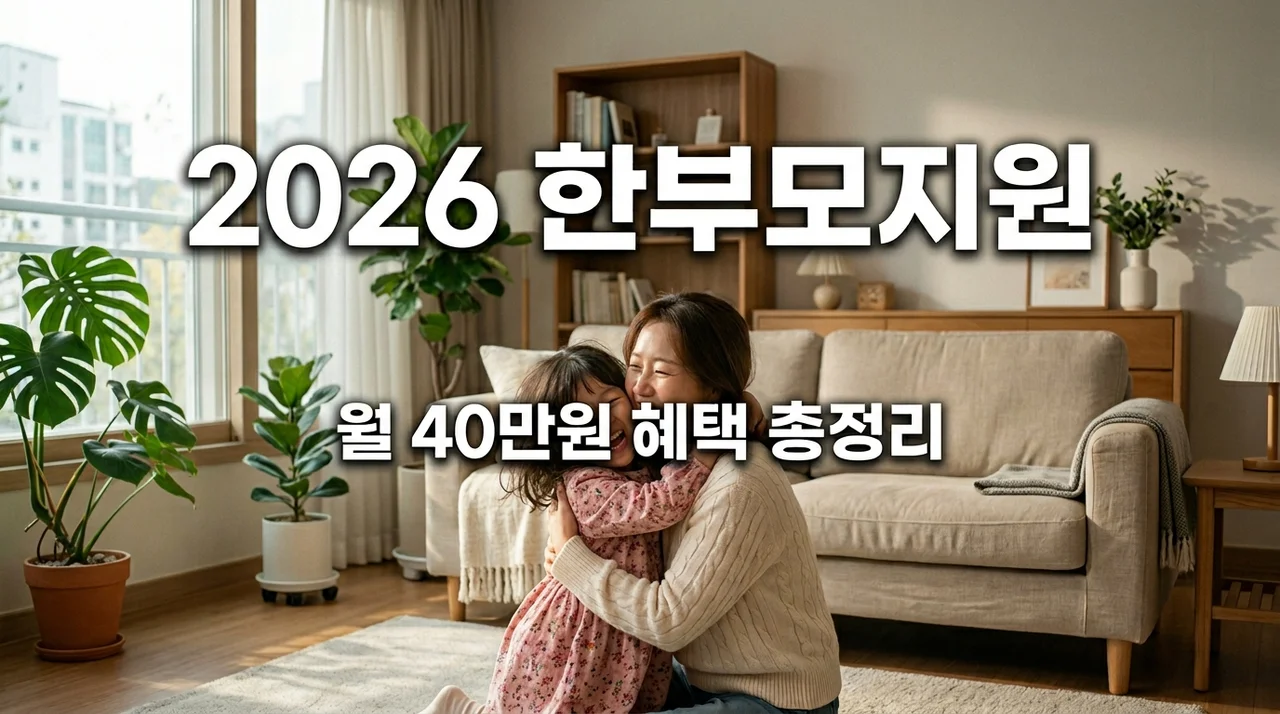 2026 한부모가족 지원금 신청 방법 및 자격 조건 총정리 (월 40만원)