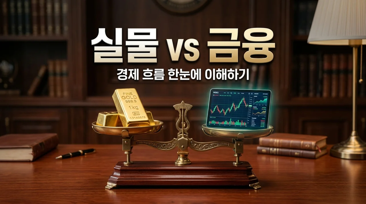 실물경제 금융경제 뜻 차이점: 주가와 경기가 따로 노는 이유 완벽 정리