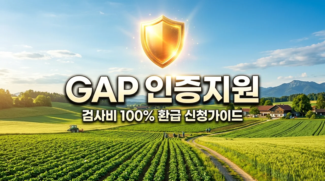 GAP 농산물우수관리 안전성 분석 인증 지원 | 검사비 전액 환급 신청방법