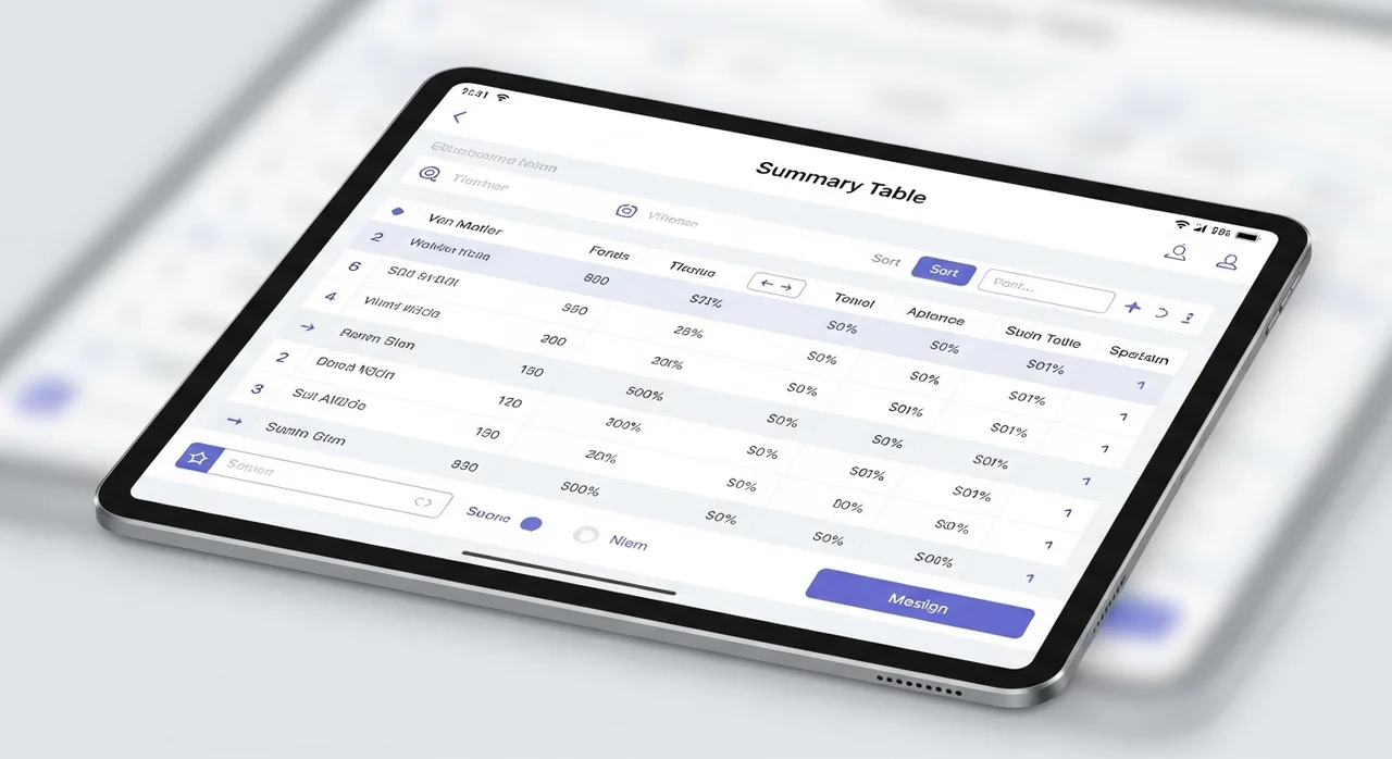 항목별 요약 및 비교