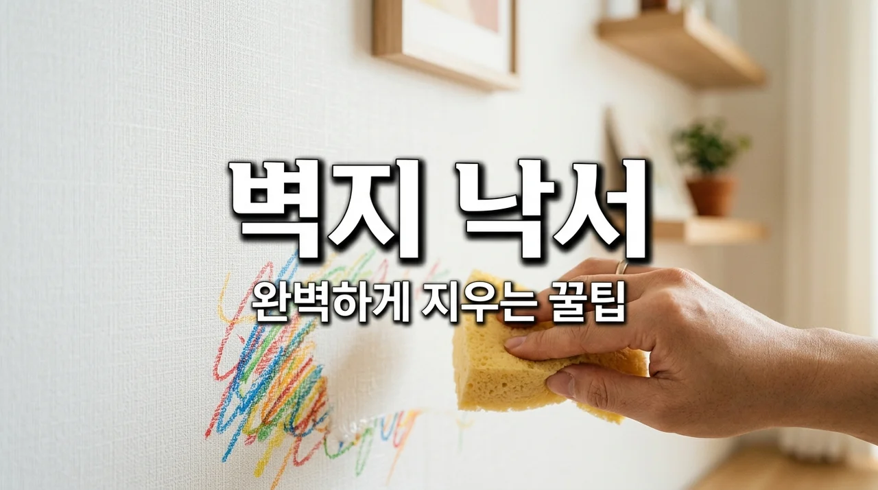 벽지 낙서 지우기 완벽 가이드: 실크·합지 종류별 맞춤 해결법