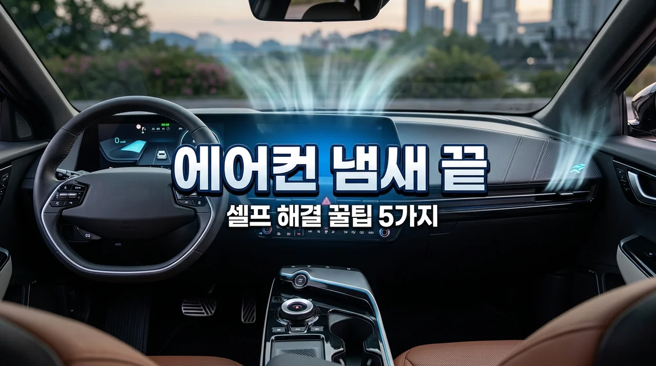자동차 에어컨 쉰내 냄새 제거법 5가지! 정비소 안 가고 셀프 해결