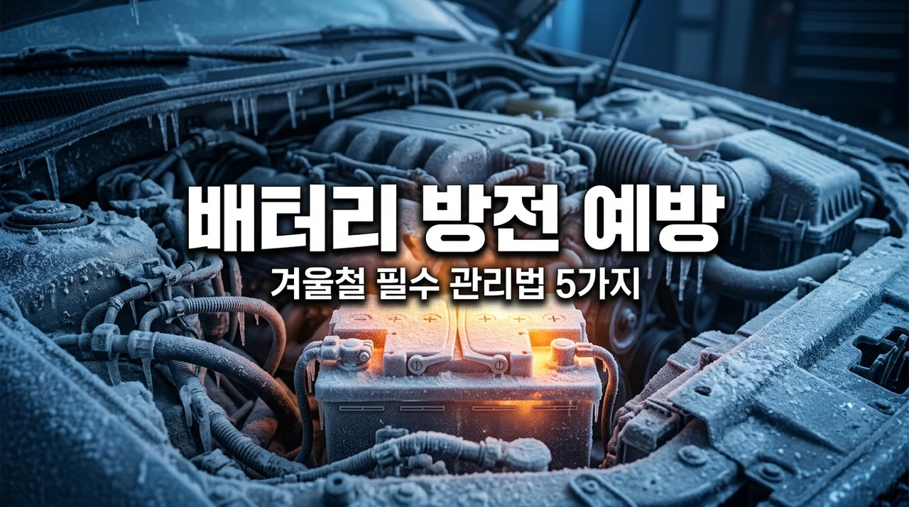 겨울철 자동차 배터리 방전 예방법 5가지와 방전 시 대처법 총정리