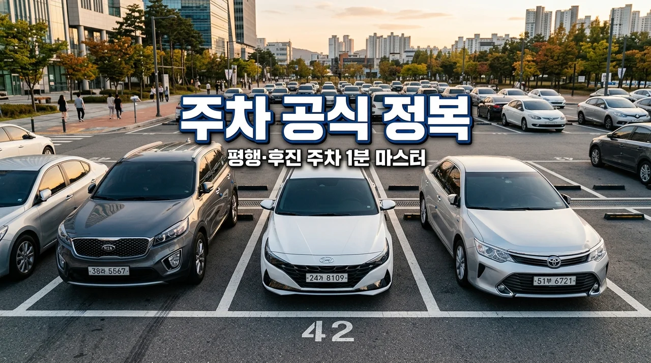 초보 운전 평행 주차 후진 주차 공식: 1분 만에 성공하는 꿀팁