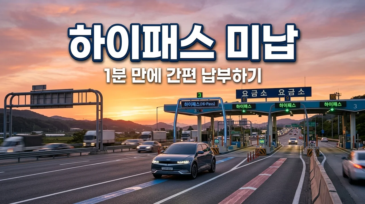 하이패스 미납 요금 간편 납부 방법 5가지 (10배 과태료 방지)