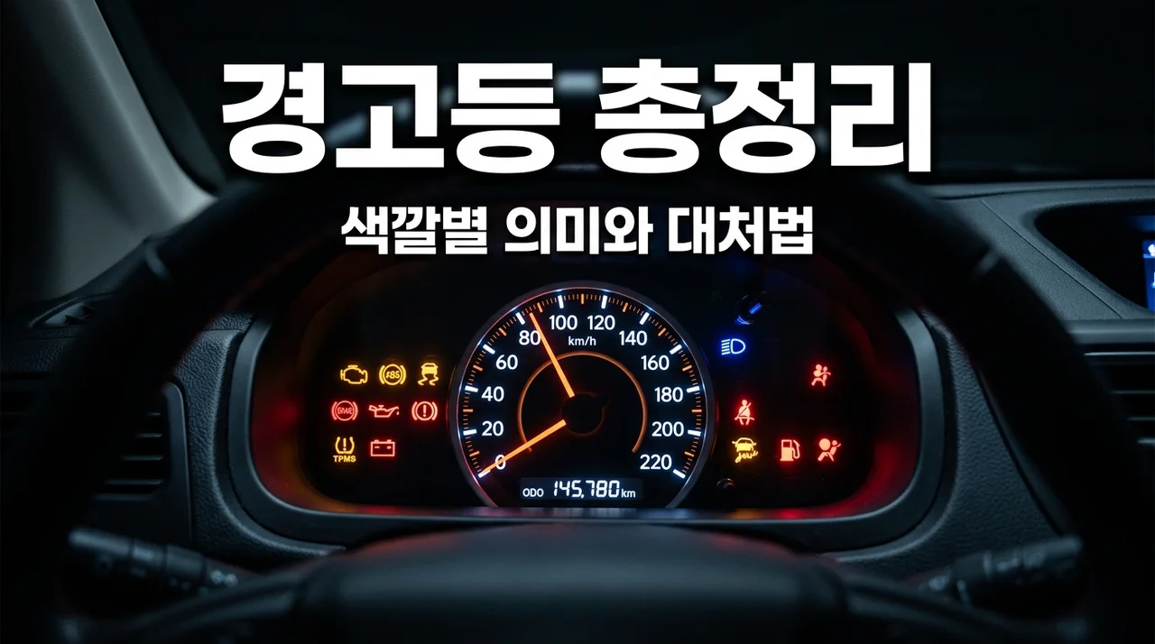 계기판 자동차 경고등 종류 및 의미: 빨간색 불 들어오면 즉시 멈추세요!