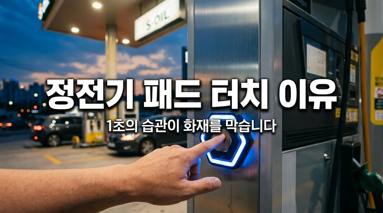 셀프 주유소 정전기 방지 패드 터치 이유, 안 하면 진짜 폭발할까?