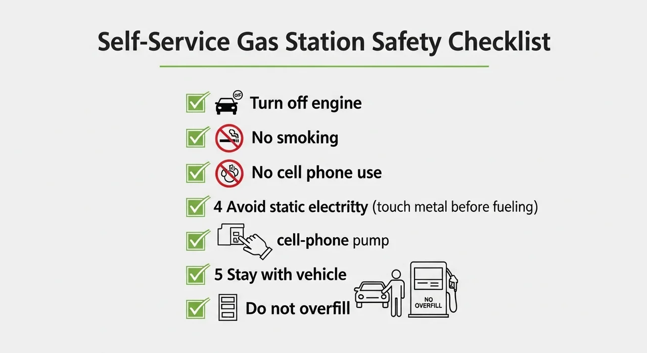 한눈에 정리하는 셀프 주유 안전 수칙