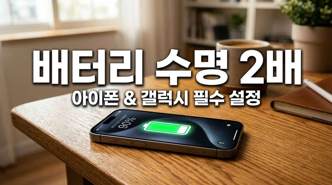 갤럭시 아이폰 배터리 수명 늘리는 법 7가지 필수 설정과 꿀팁
