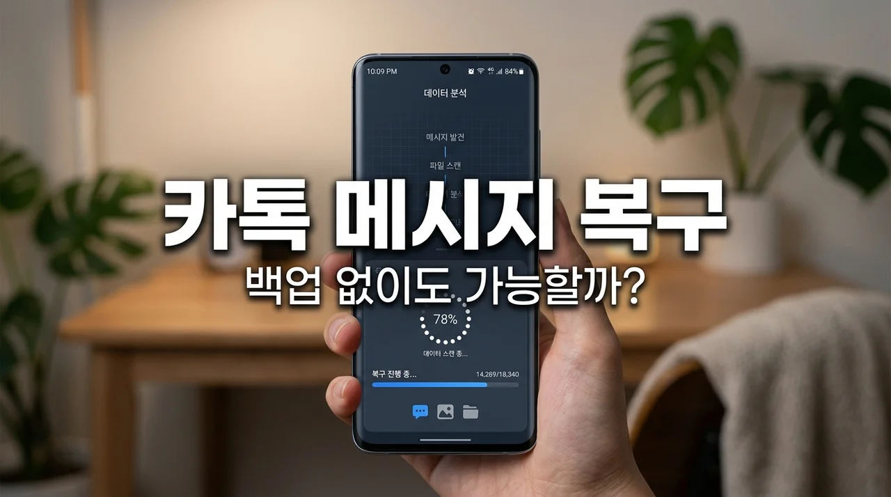 지워진 카카오톡 메시지 복구하는 법, 백업 없이도 가능할까? 완벽 정리
