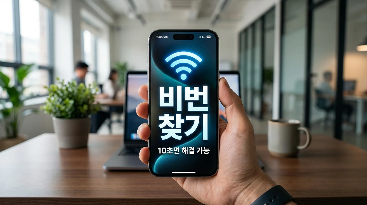 연결된 와이파이 비밀번호 알아내는 법: 스마트폰·PC 10초 해결 가이드