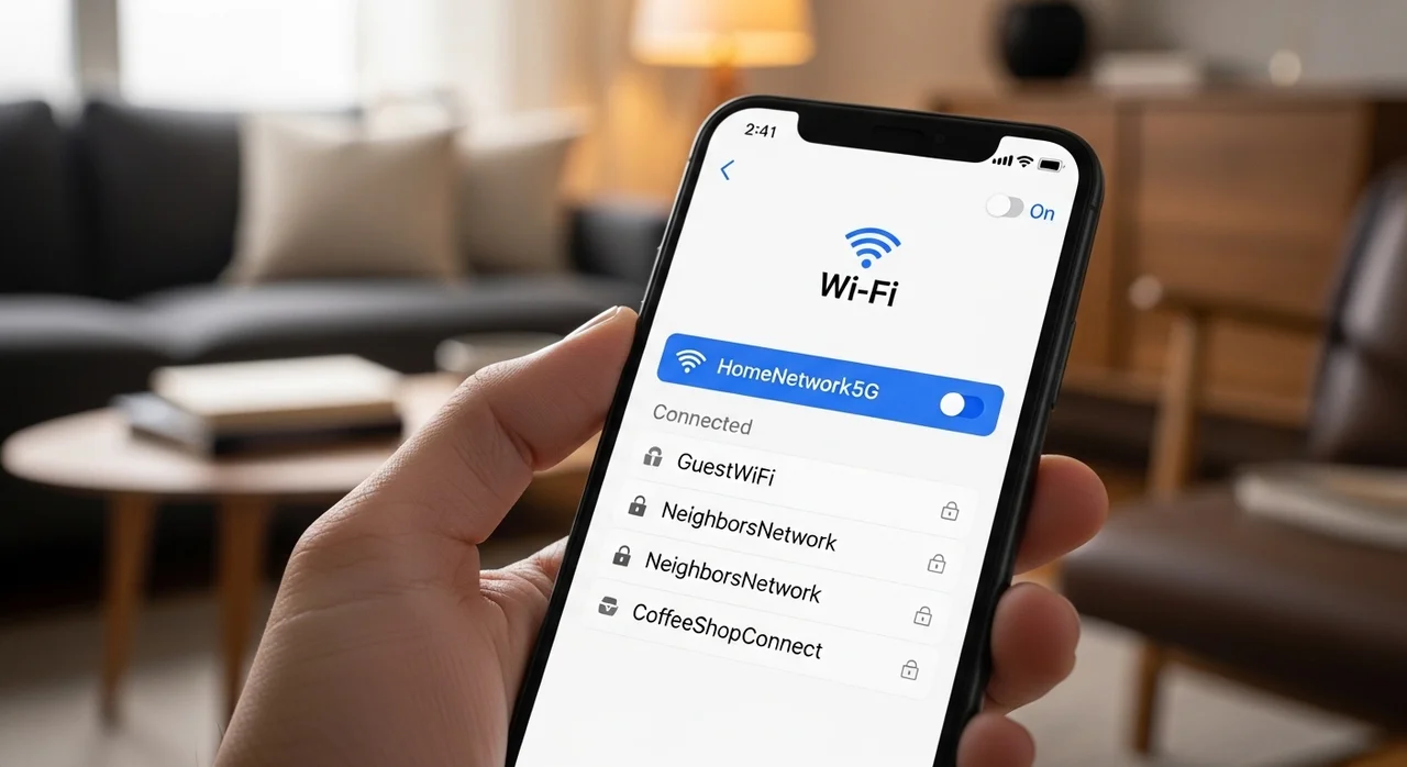 이미 연결된 와이파이 비밀번호, 왜 안 보일까요?