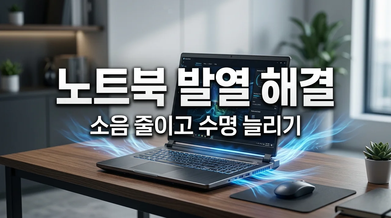 노트북 발열 줄이는 법 5가지! 팬 소음 해결하고 성능 최적화하기
