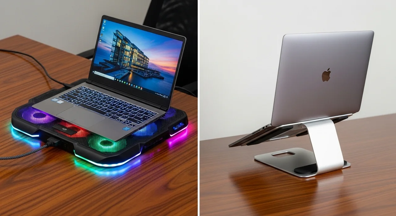 쿨링 패드 vs 노트북 거치대, 어떤 것이 더 효과적일까요?