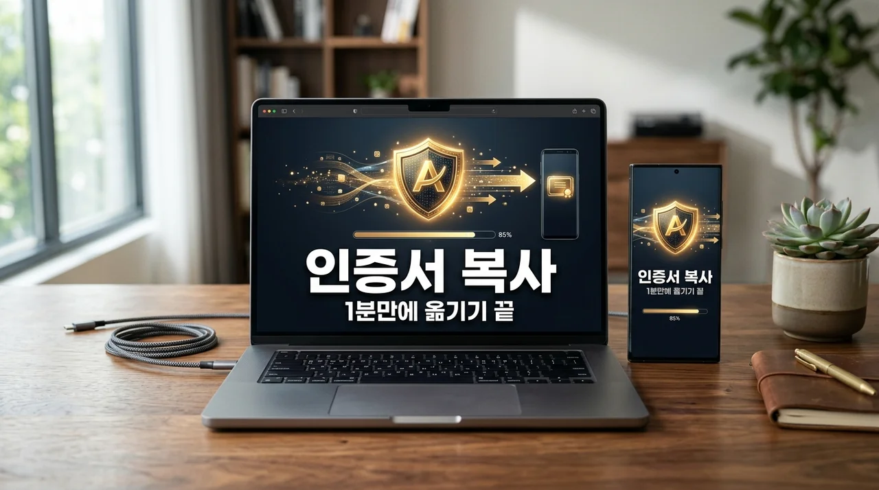 공인인증서 스마트폰 복사 방법 1분 정리 (PC ↔ 휴대폰)