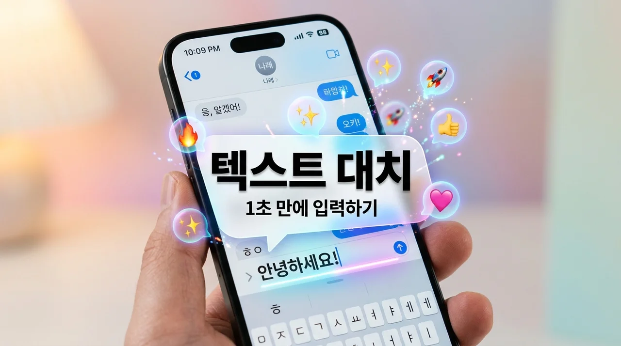 아이폰 텍스트 대치 모음 및 설정법: 계좌·주소 1초 완성 꿀팁