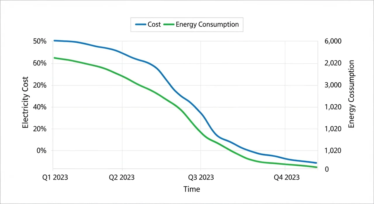 실제 전기요금 절감 데이터 비교