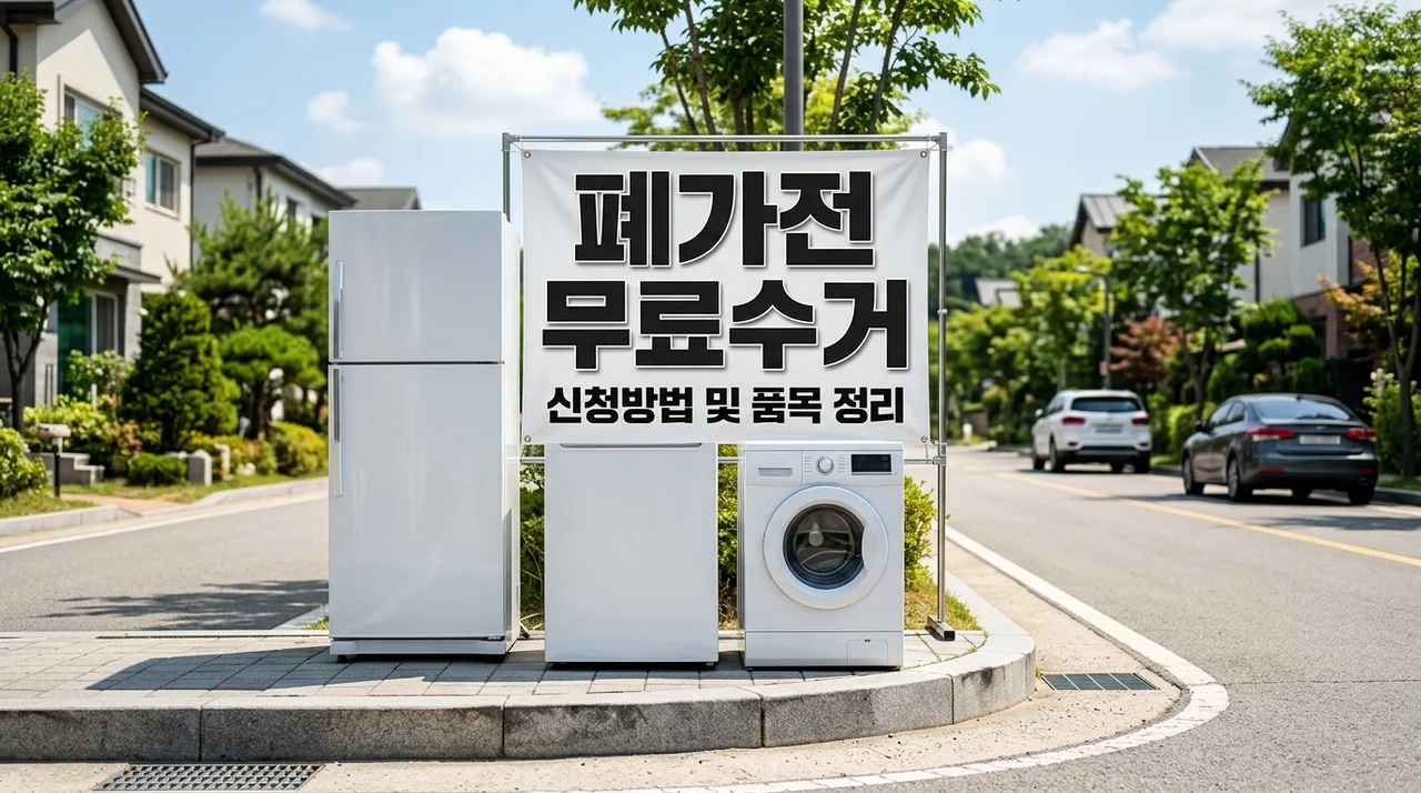 대형 폐가전 무료 수거 신청 방법 및 무상 방문 수거 품목 총정리 (2026)