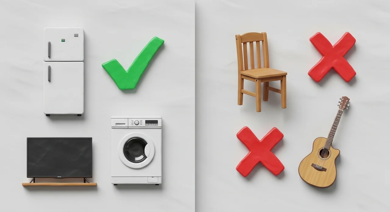 무료 수거 가능 품목과 불가능 품목 한눈에 보기