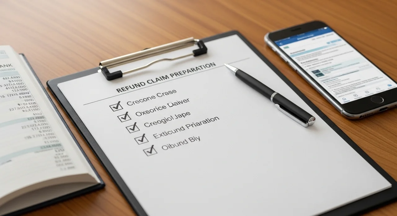 신청 전 준비물 및 환급 소요 시간