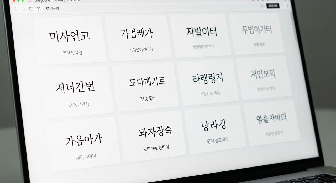 무료 폰트, 어디서 다운로드해야 안전할까요?