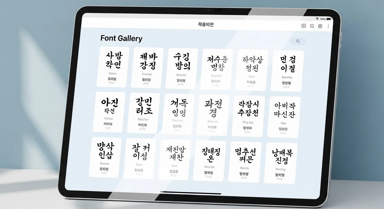 추천 1: 상업용 폰트의 성지, 눈누(Noonnu)