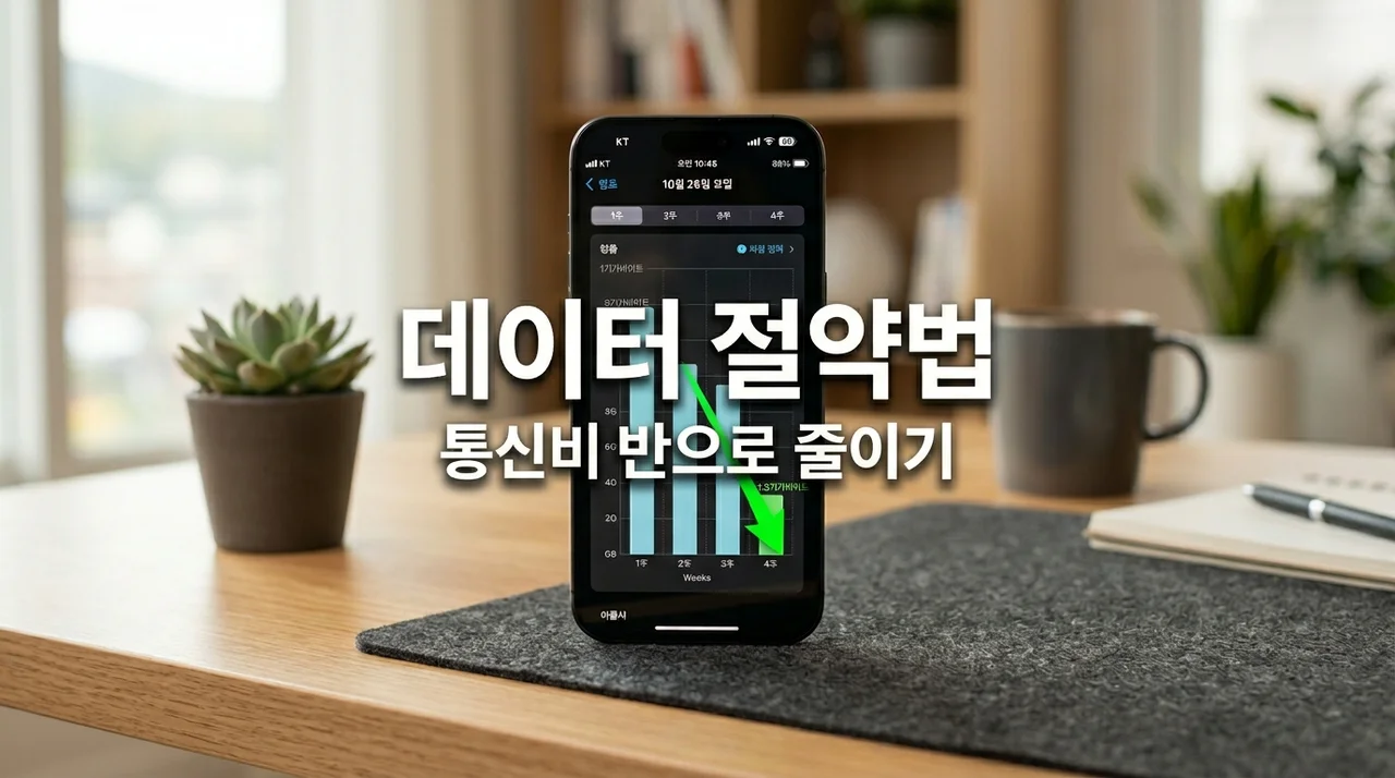 스마트폰 데이터 절약 세팅 방법 7가지! 요금제 한 단계 낮추는 꿀팁