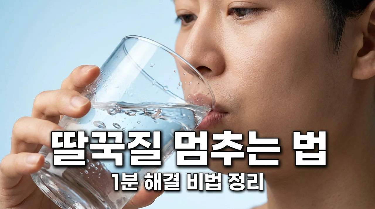 안 멈추는 딸꾹질 멈추는 법 7가지 | 1분 만에 해결하는 비법