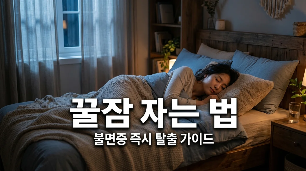잠 안 올 때 빨리 자는 법 5가지! 불면증 극복 실전 가이드