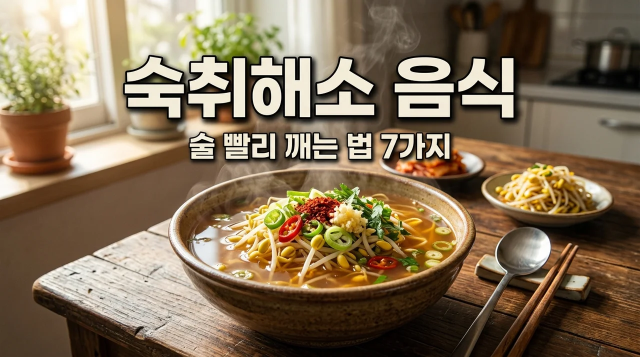 다음날 숙취해소에 좋은 음식 7가지! 술 빨리 깨는 법 완벽 가이드