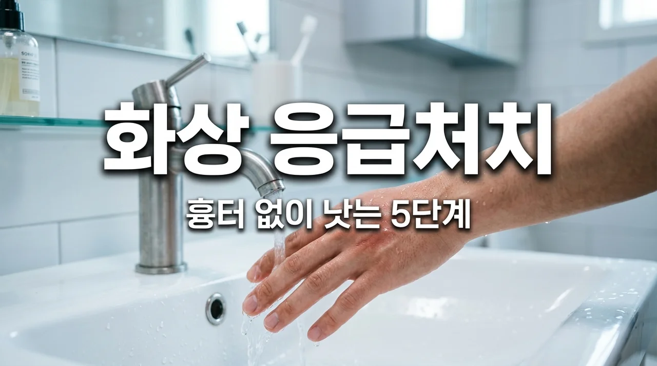 가벼운 화상 입었을 때 응급처치 5단계, 흉터 없이 낫는 법