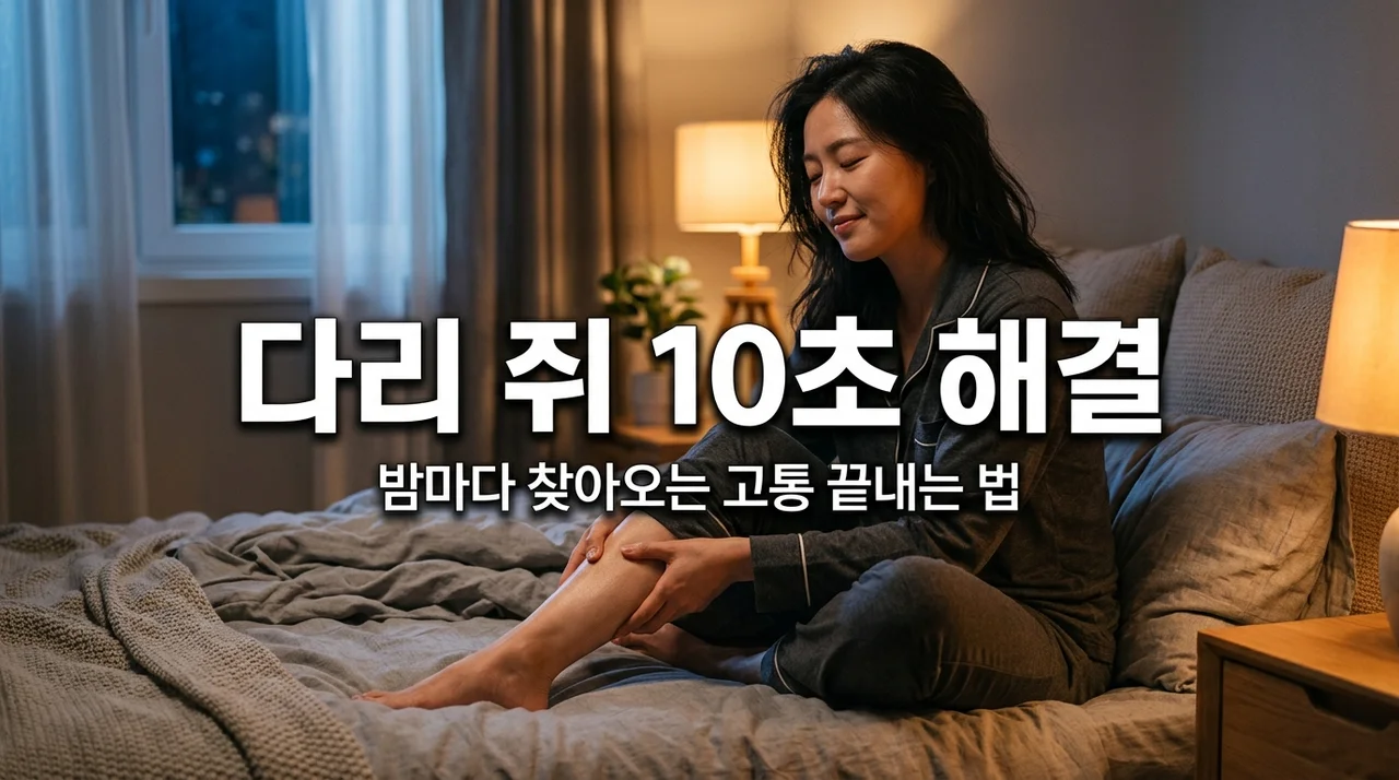 자다가 다리 쥐 났을 때 10초 만에 푸는 법과 종아리 경련 예방법