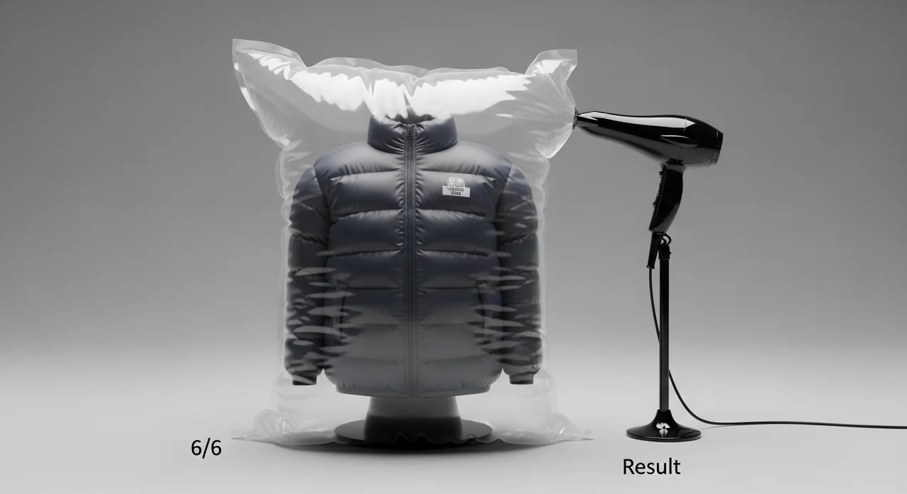 1. 비닐봉지와 드라이기를 이용한 '미니 건조기' 비법