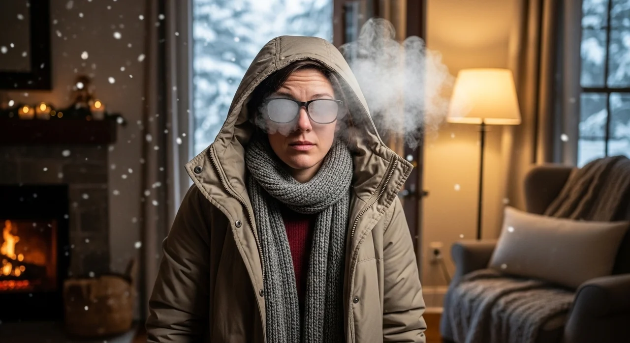 추운 겨울, 안경 김서림 때문에 앞이 안 보인다면?