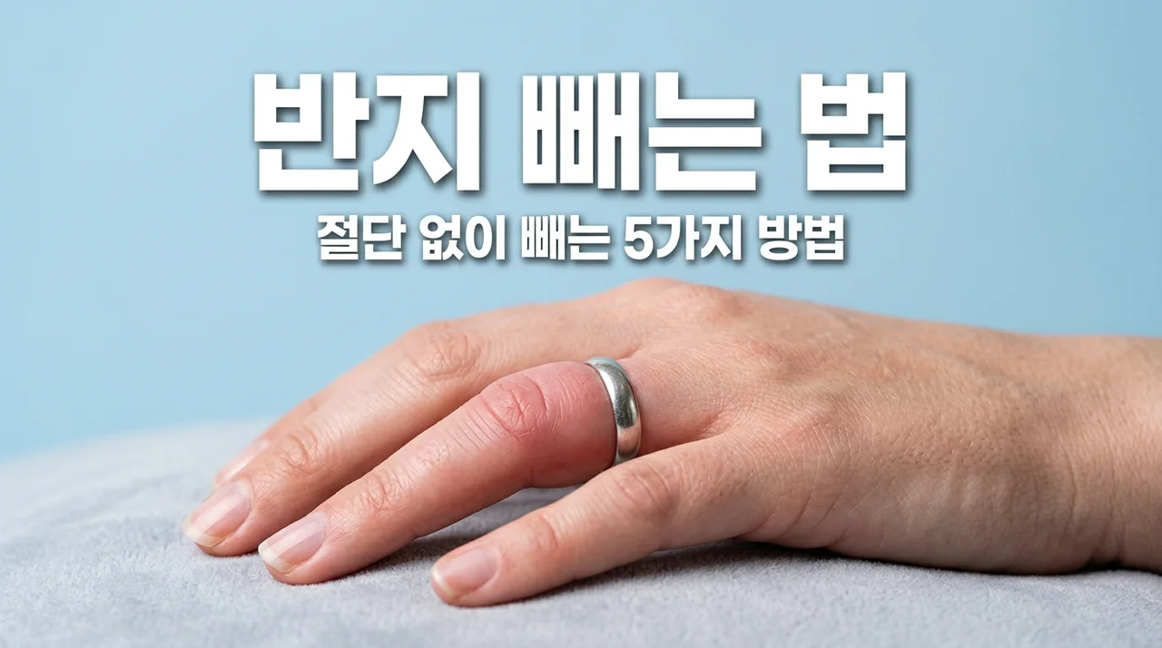 꽉 낀 반지 안 빠질 때 빼는 법 5가지! 절단 없이 안전하게 해결하기