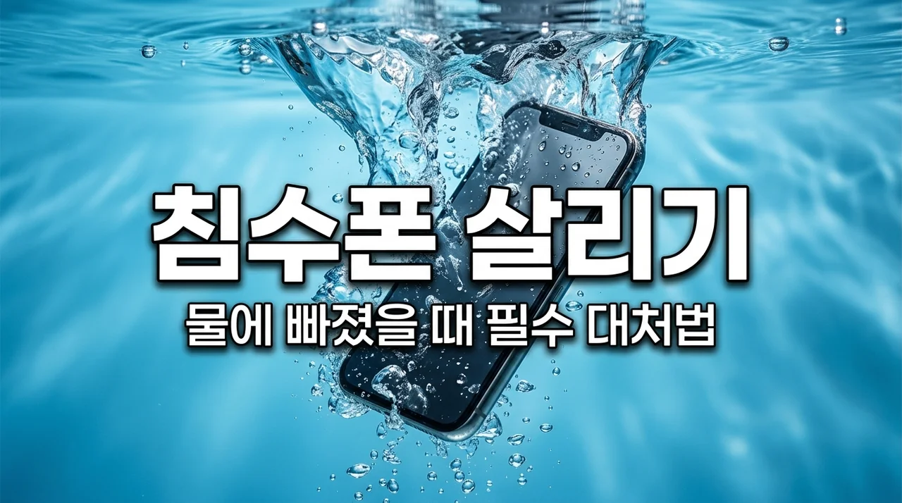 [긴급] 스마트폰 물에 빠졌을 때 대처법 5단계! 절대 하지 말아야 할 행동