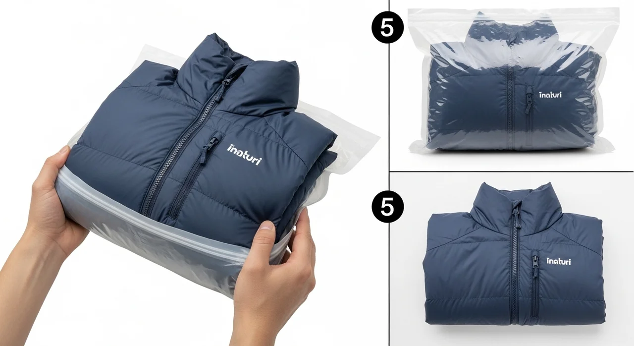 부피 큰 패딩 정복하는 4단계 압축 가이드