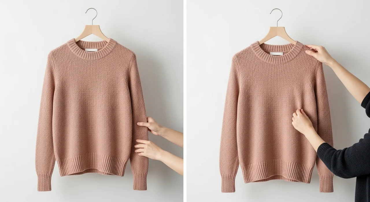 따라하기 쉬운 니트 거는 법 (어깨뿔 0%)