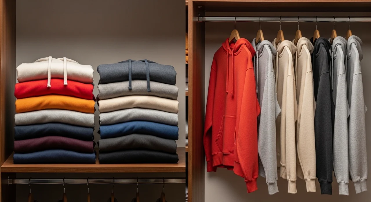 개어서 보관할까, 걸어서 보관할까?