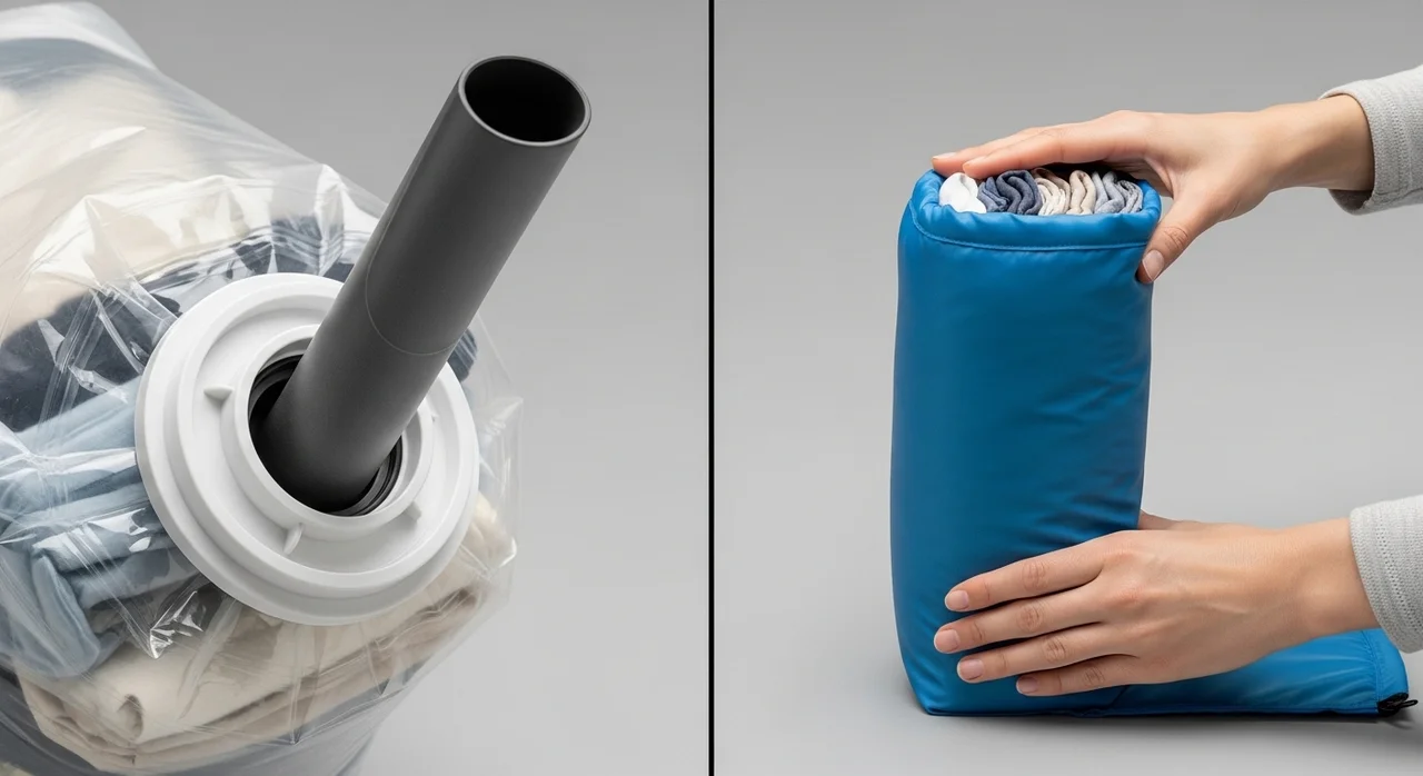 압축팩 종류 선택: 밸브형 vs 파우치형 비교