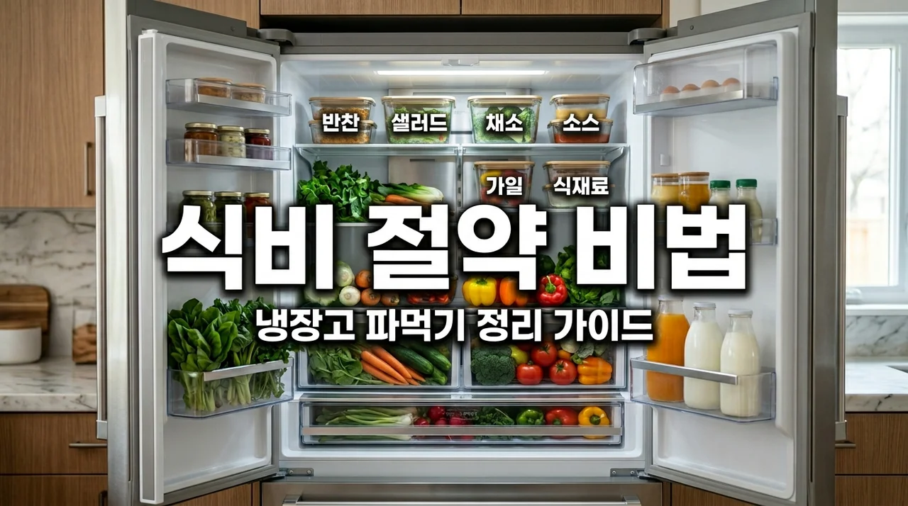 냉장고 파먹기 식재료 정리법, 식비 30만원 아끼는 보관 꿀팁