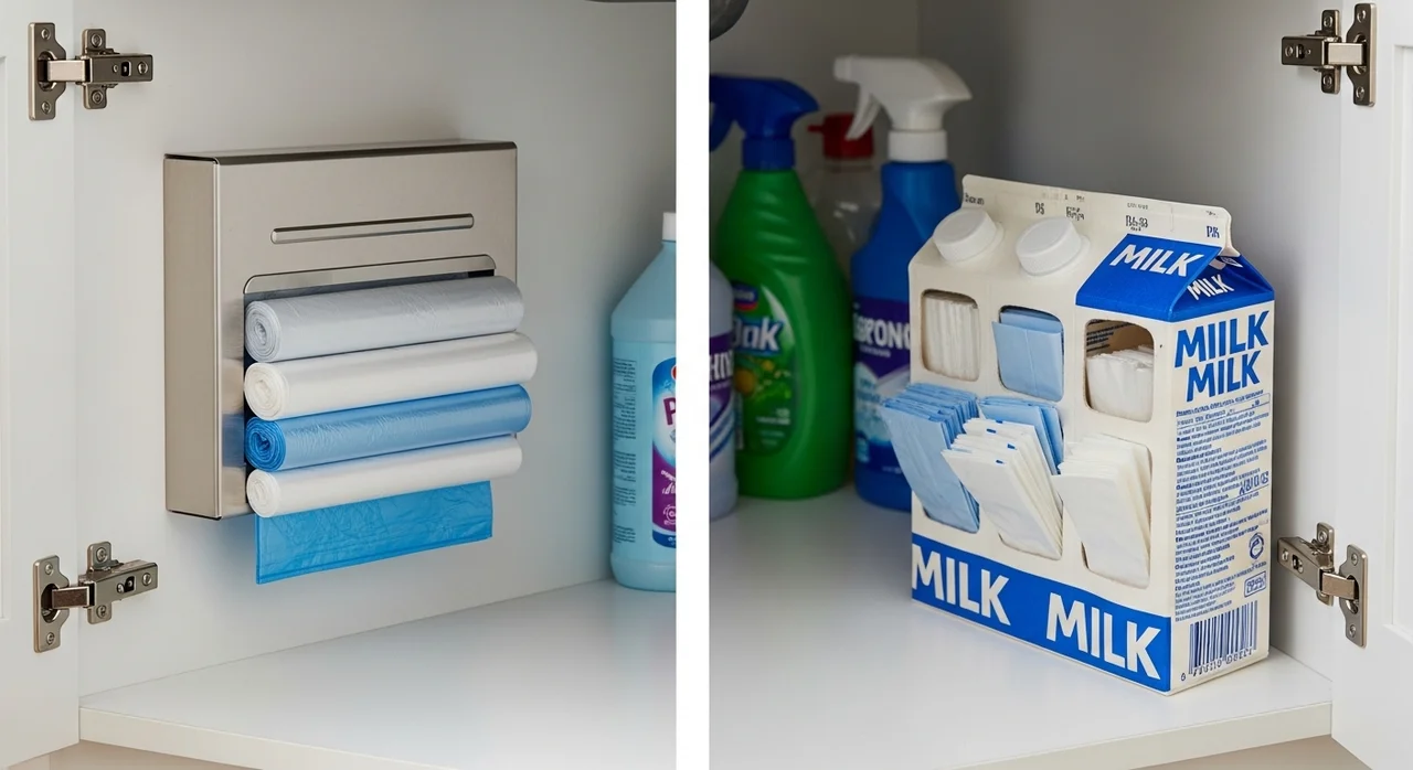 수납 도구 선택: 기성품 vs 재활용품