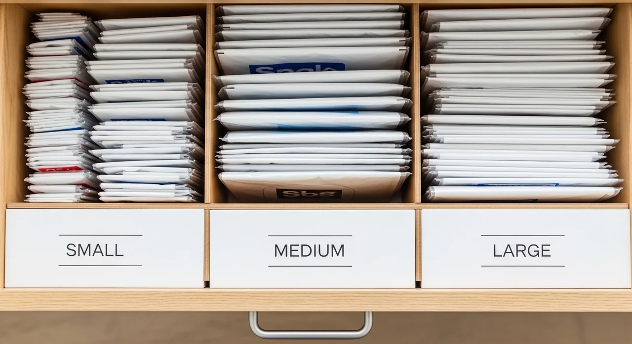 크기별 분류로 '필요할 때 바로' 꺼내기