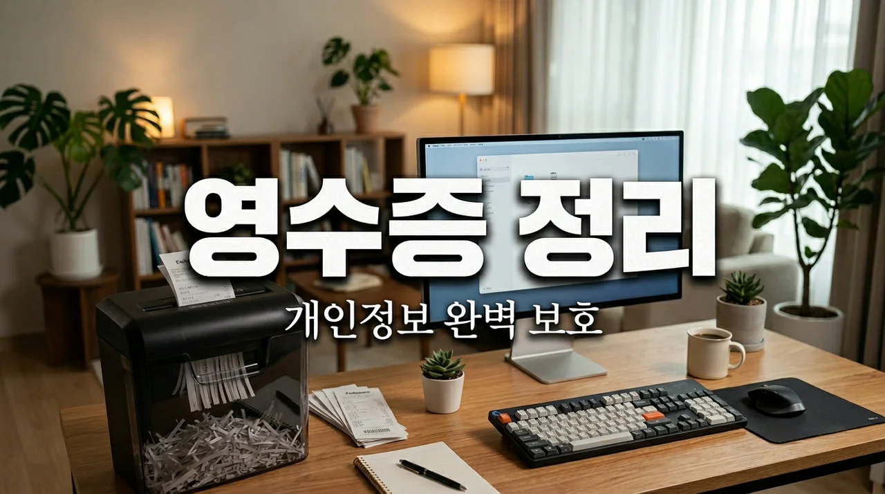 버리기 애매한 영수증과 고지서, 개인정보 보호하며 완벽 정리하는 법