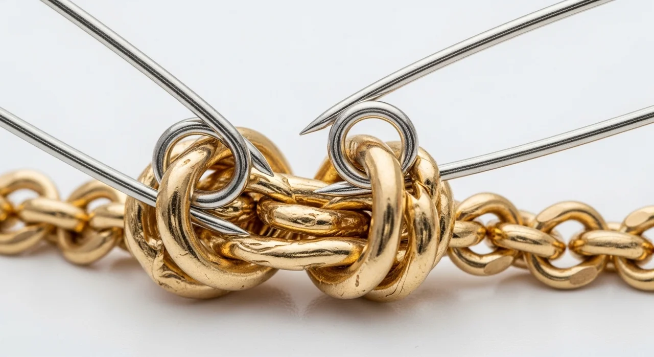 실전! 엉킨 목걸이 1분 만에 푸는 단계별 가이드