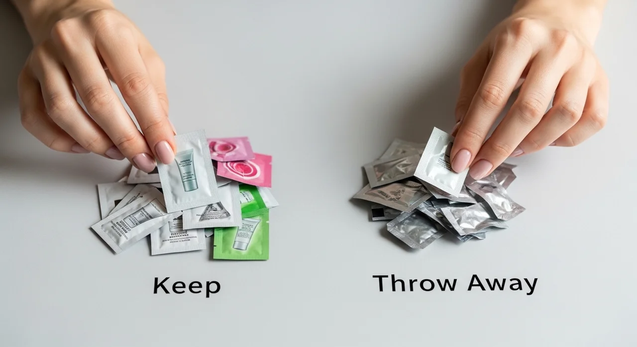 샘플 화장품 분류 및 버리기 기준